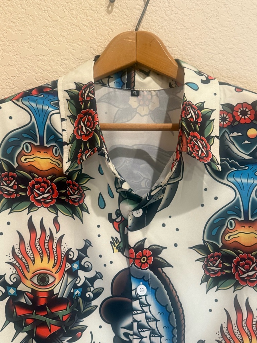 NWOT Unbranded American Traditional Tattoo Flash Art Shirt - XL - Picture 2 of 11